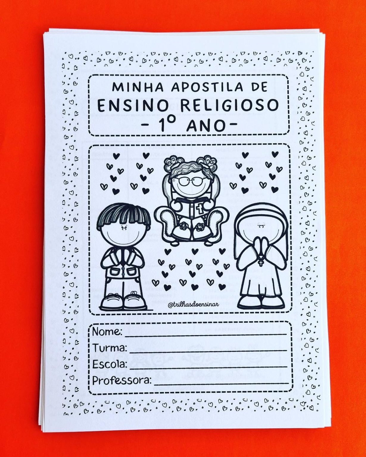 APOSTILA ENSINO RELIGIOSO – 1º ANO – TRILHAS DO ENSINAR