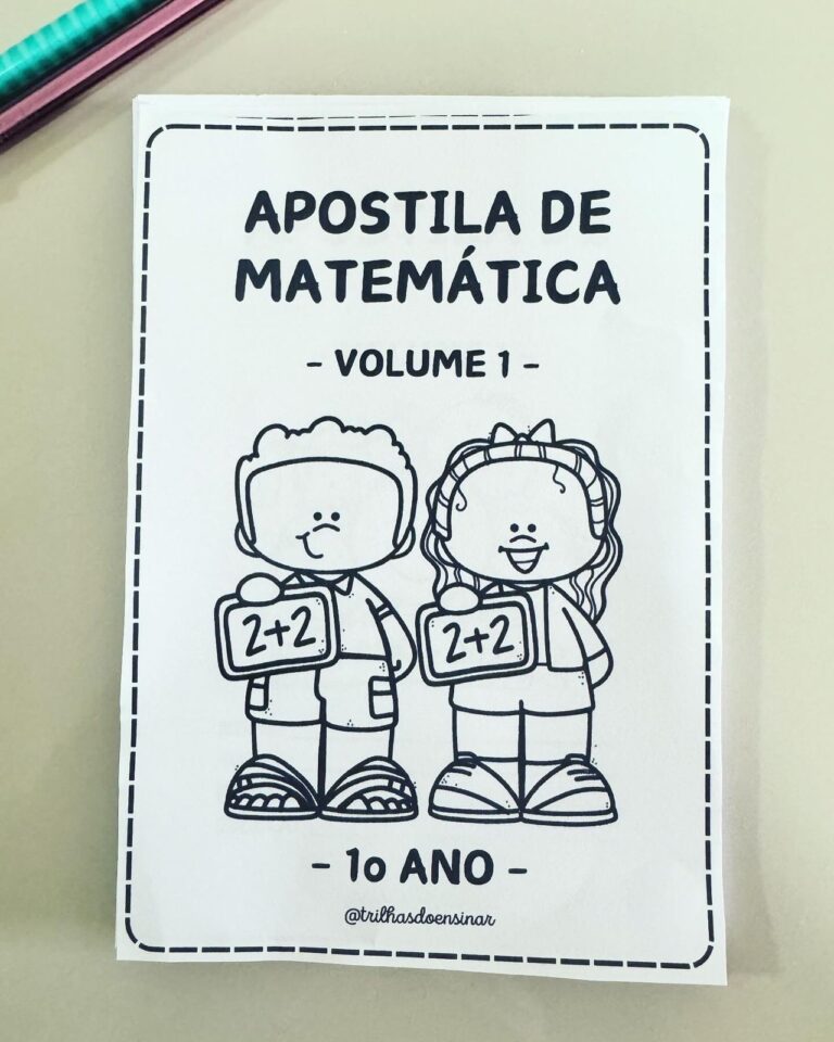 APOSTILA DE MATEMÁTICA 1° ANO – Atividades – Volume 1 – TRILHAS DO ENSINAR