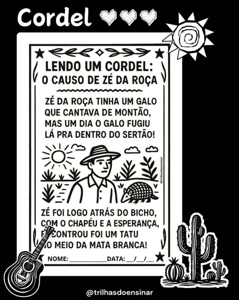 PROJETO LITERÁRIO: CORDEL – TRILHAS DO ENSINAR