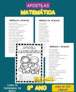 APOSTILA MATEMÁTICA 3º ANO