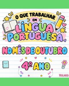 PLANO DE ATIVIDADES DE LÍNGUA PORTUGUESA – 4º ANO | OUTUBRO